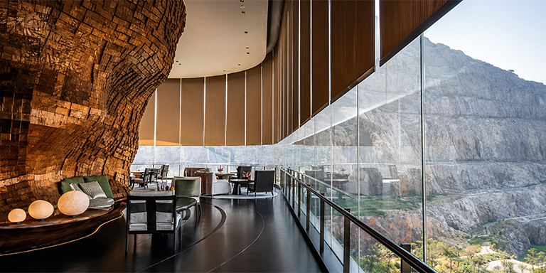 In Restaurant Solar Adaptive Shades - Ideaaz Automation